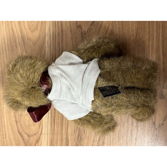Vintage Harvard Collegiate Boyd's Teddy Bear 8" Plush White Sweater - Picture 2 of 6